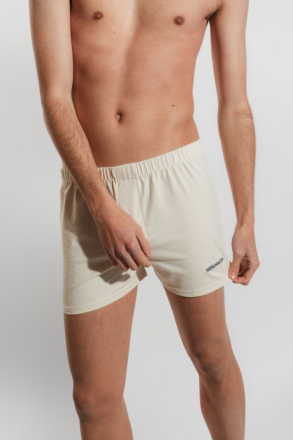 Herihaven Boxers 100% Algodão – Beige